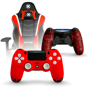 Xtyle Roja + Mando Ps4 X Controllers