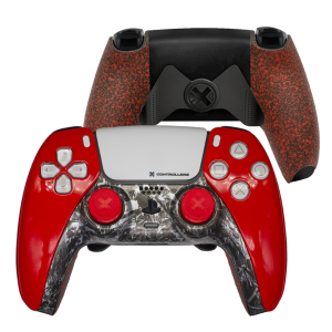 Mandos Ps5 Carbono Rojo