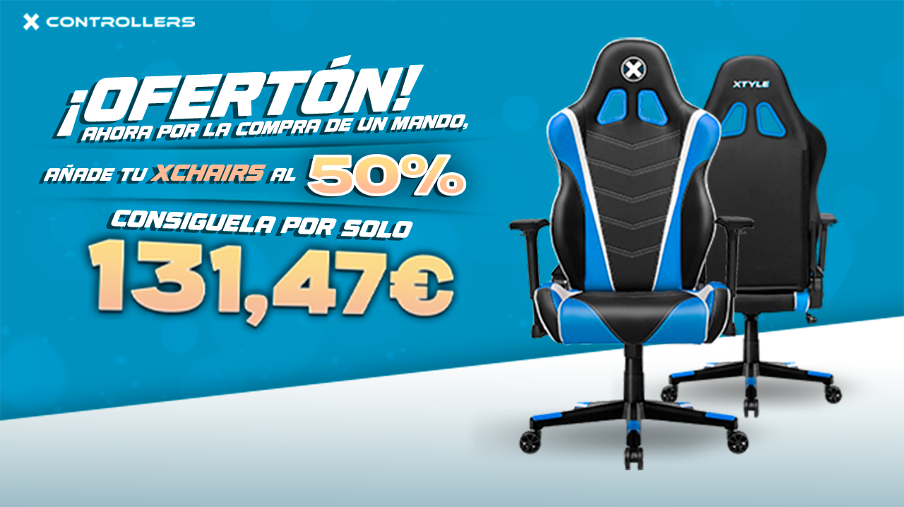 Nueva promo en X Controllers: mando personalizado + silla gaming al 50%