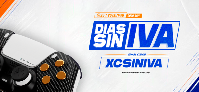 Días Sin IVA en X Controllers: Ahorra en Mandos Personalizados PS5, Xbox y Nintendo Switch