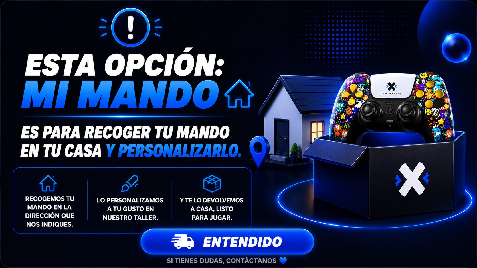 Información sobre tu mando